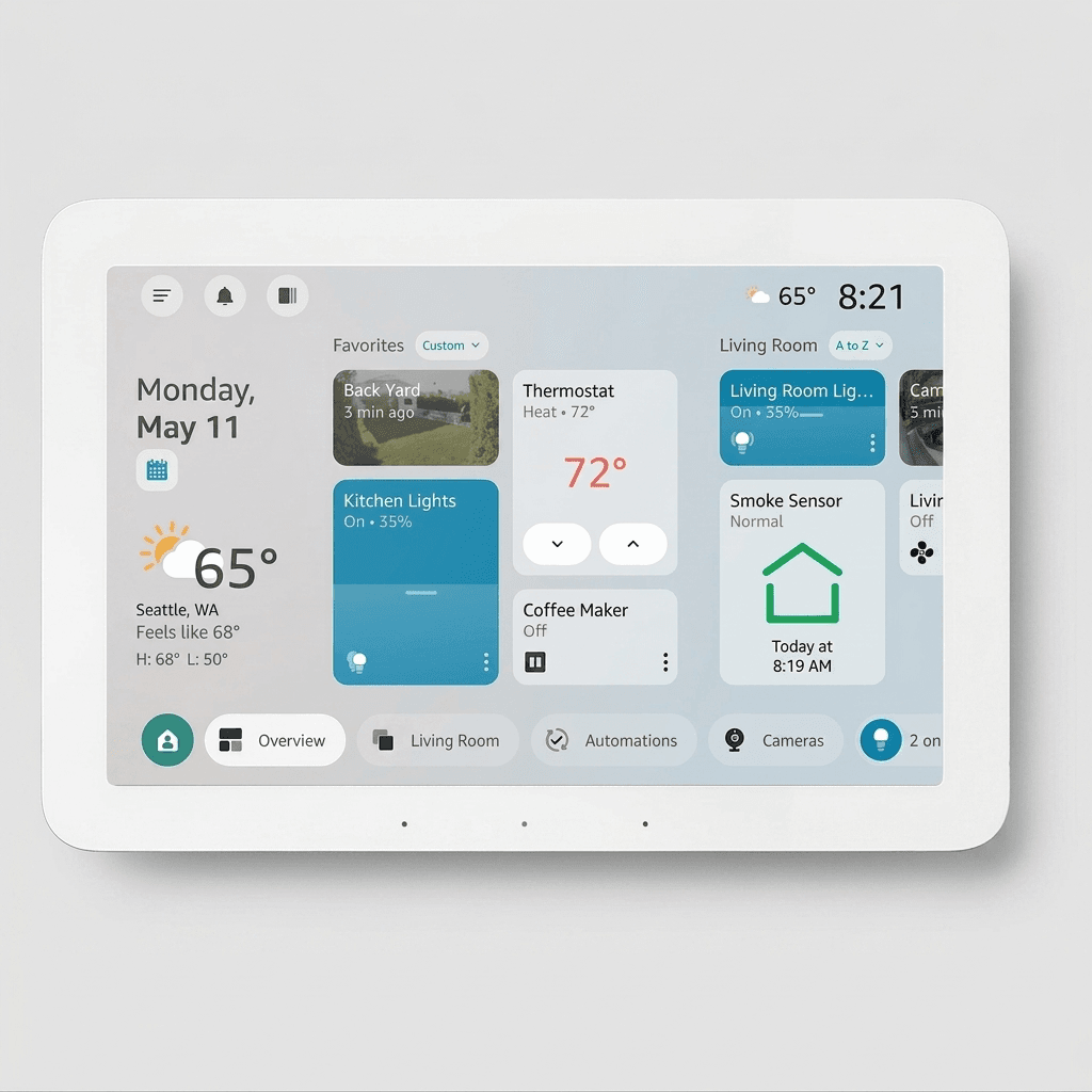 Amazon Echo Hub 8 inch smart home control panel newest model white