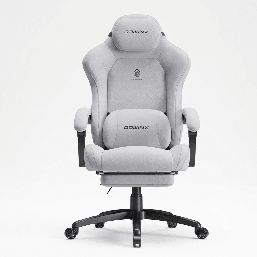 Dowinx Big and Tall Gaming Chair White