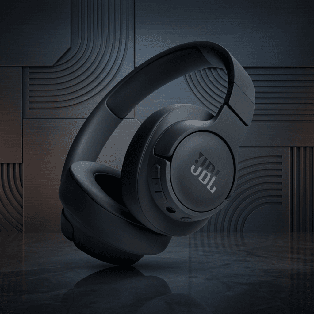 JBL Tune 720BT Wireless Over Ear Headphones Black JBL Pure Bass